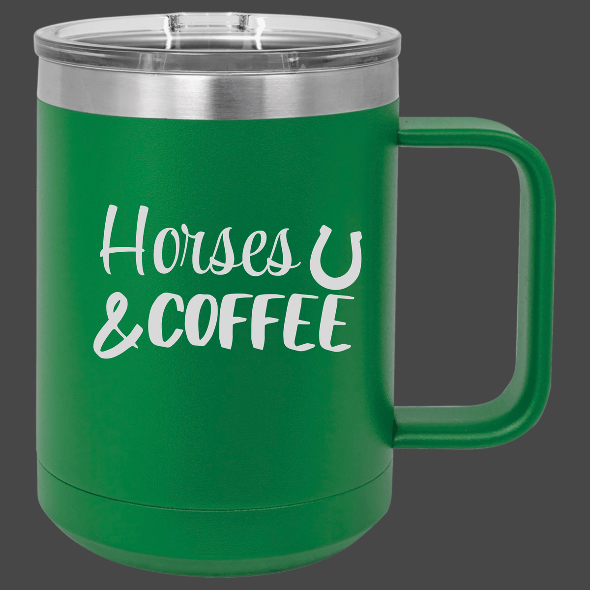 Horses &amp; Coffee — Insulated Coffee Mug